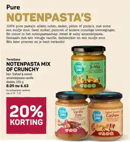 Ekoplaza Terrasana notenpasta mix of crunchy aanbieding
