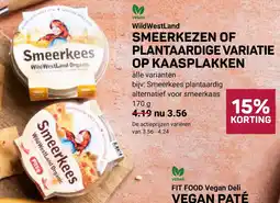 Ekoplaza WildWestland Smeerkeezen of Plantaardige Variatie op Kaasplakken aanbieding