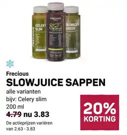 Ekoplaza Frecious SLOWJUICE SAPPEN aanbieding