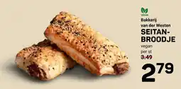 Ekoplaza Bakkerij van der Westen SEITAN-BROODJE aanbieding