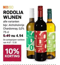 Ekoplaza rodolia wijnen aanbieding