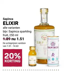 Ekoplaza Sapinca ELIXIR aanbieding
