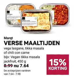Ekoplaza Marqt verse maaltijden aanbieding