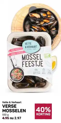 Ekoplaza Vette & Verhaart Verse Mosselen aanbieding