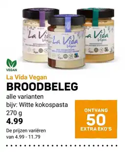 Ekoplaza La Vida Vegan BROODBELEG aanbieding