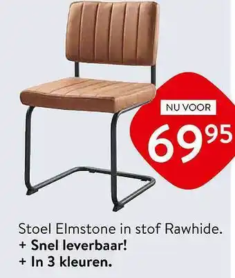 Profijt Meubel Stoel elmstone in stof rawhide aanbieding