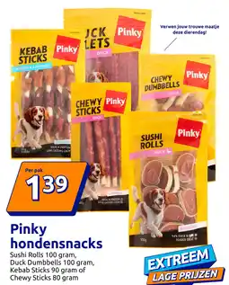 Action Pinky hondensnacks aanbieding