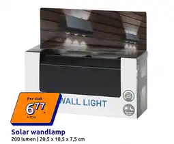 Action Solar wandlamp aanbieding