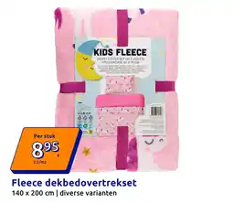 Action Fleece dekbedovertrekset aanbieding