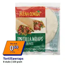 Action Tortillawraps aanbieding