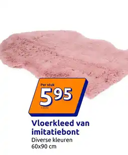Action Vloerkleed van imitatiebont aanbieding