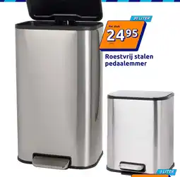 Action Roestvrij stalen pedaalemmer aanbieding
