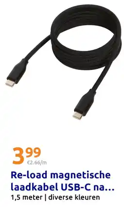 Action Re-load magnetische laadkabel USB-C na... aanbieding