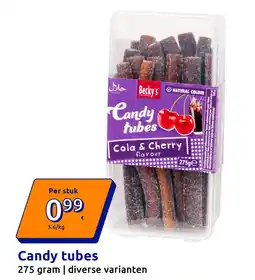 Action Candy tubes aanbieding