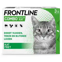 Pets Place Frontline Combo Spot On Kat - Vlo - 3 pip aanbieding