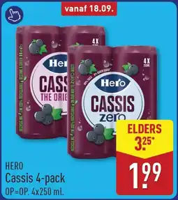 ALDI Hero Cassis 4-pack aanbieding