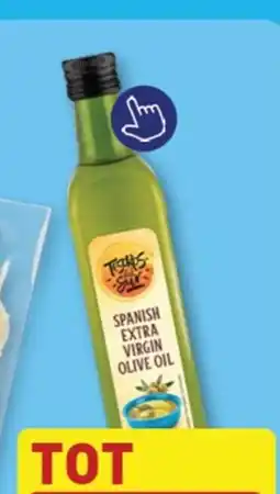 ALDI Tom's Spanish Extra Virgin Olive Oil aanbieding