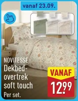 ALDI Novitesse Dekbed-overtrek soft touch aanbieding