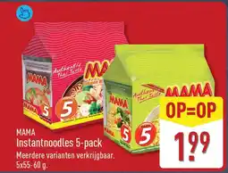 ALDI MAMA Instantnoodles 5-pack aanbieding