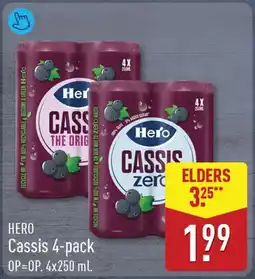 ALDI Hero Cassis 4-pack aanbieding