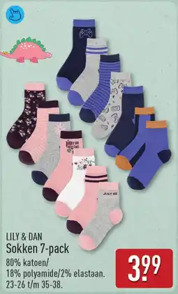 ALDI Lily & Dan Sokken 7-pack aanbieding