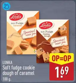 ALDI Lonka Soft fudge cookie dough of caramel aanbieding