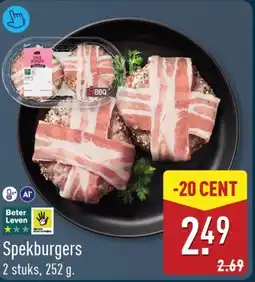 ALDI Spekburgers aanbieding