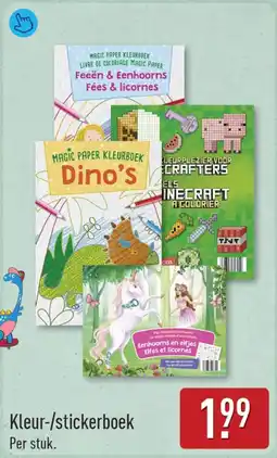 ALDI Kleur-/stickerboek aanbieding