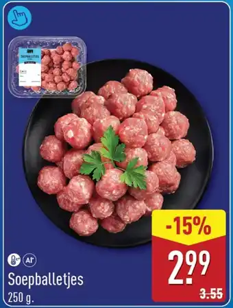 ALDI Soepballetjes aanbieding