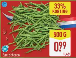 ALDI Sperziebonen aanbieding