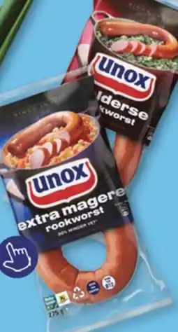 ALDI Unox extra magere rookworst aanbieding