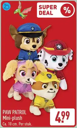 ALDI PAW PATROL Mini-plush aanbieding