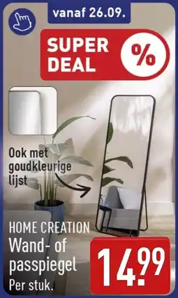 ALDI Home Creation Wand- of passpiegel aanbieding