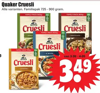 Dirk Quaker Cruesli 725-900g aanbieding