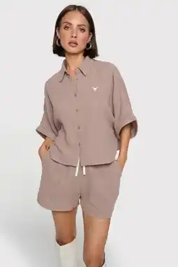 Wehkamp Alix the Label blouse taupe aanbieding