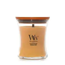 Wehkamp WoodWick geurkaars Golden Bourbon Medium aanbieding