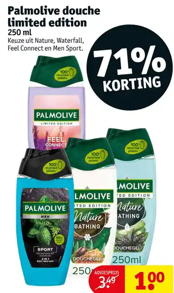 Kruidvat Palmolive douche Limited edition aanbieding