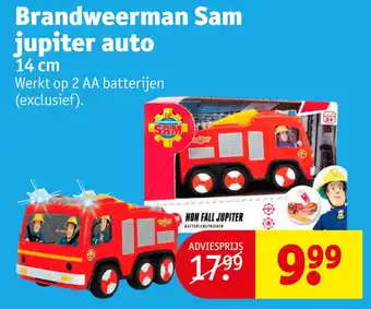 Kruidvat Brandweerman Sam jupiter auto aanbieding