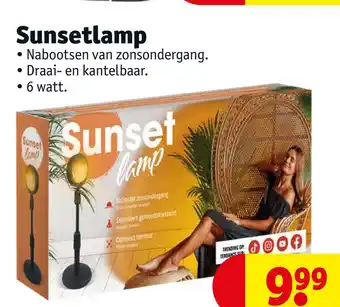 Kruidvat Sunsetlamp Nabootsen van zonsondergang. aanbieding