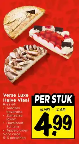 Vomar Voordeelmarkt Verse Luxe Halve Vlaai aanbieding