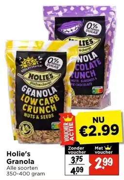 Vomar Voordeelmarkt Alle Holie's Granola aanbieding