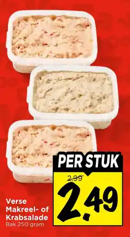 Vomar Voordeelmarkt Verse Makreel- of Krabsalade aanbieding