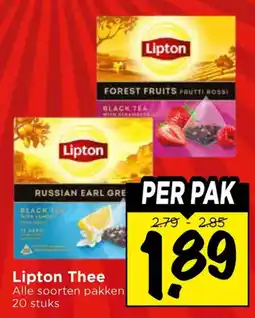 Vomar Voordeelmarkt Lipton Thee aanbieding