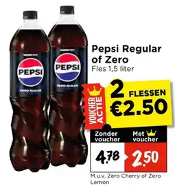 Vomar Voordeelmarkt Pepsi Regular of Zero aanbieding
