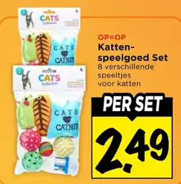 Vomar Voordeelmarkt Katten-speelgoed Set aanbieding
