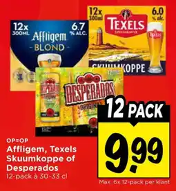 Vomar Voordeelmarkt Affligem, Texels Skuumkoppe of Desperados aanbieding