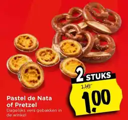 Vomar Voordeelmarkt Pastel de Nata of Pretzel aanbieding