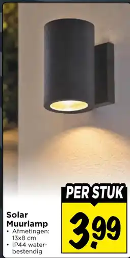 Vomar Voordeelmarkt Solar Muurlamp aanbieding