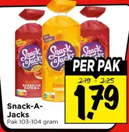 Vomar Voordeelmarkt Snack-A-Jacks aanbieding
