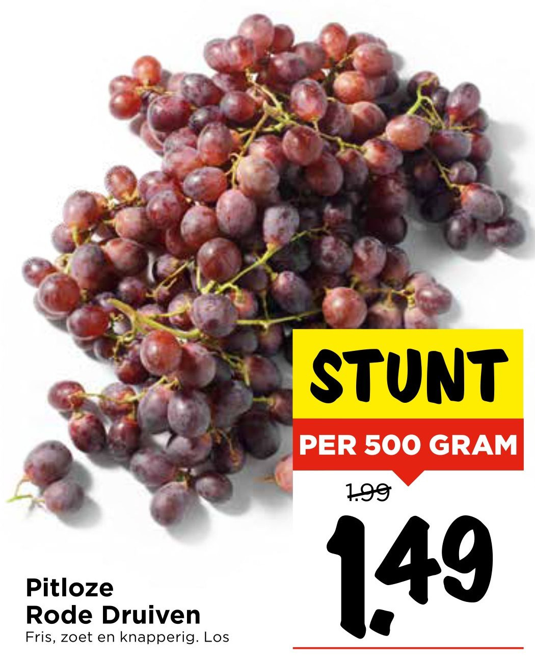 Pitloze Rode Druiven aanbieding bij Vomar